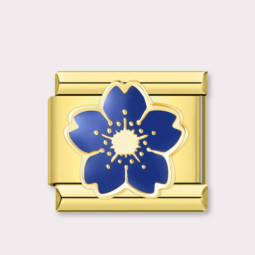 Golden Blue Flower