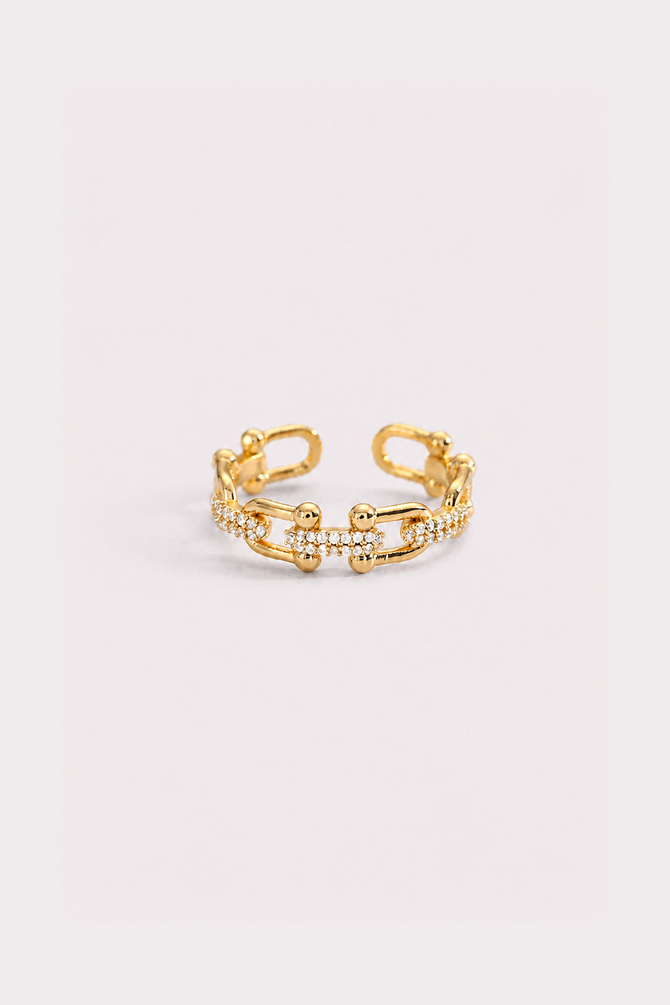 Celeste Open Pavé Ring
