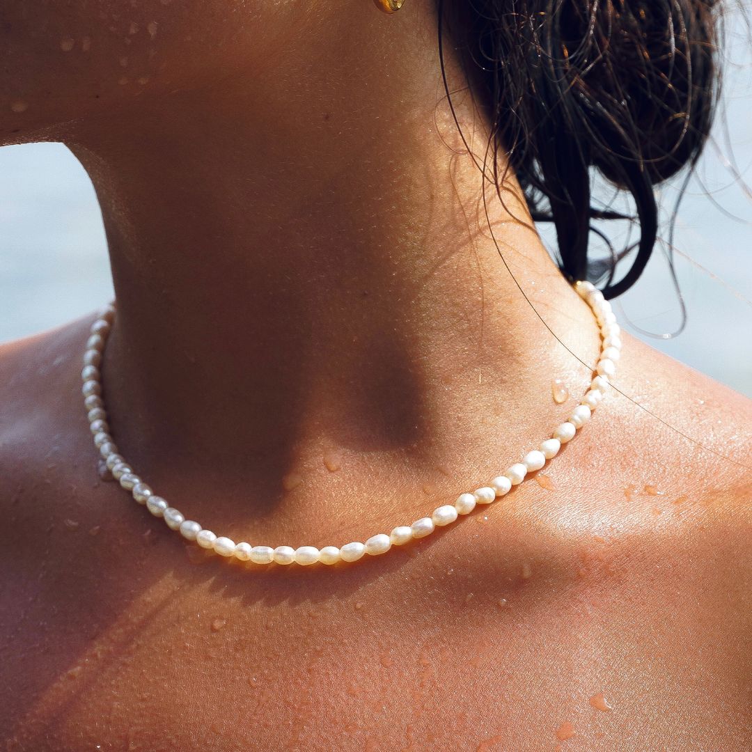 Choker z pereł słodkowodnych