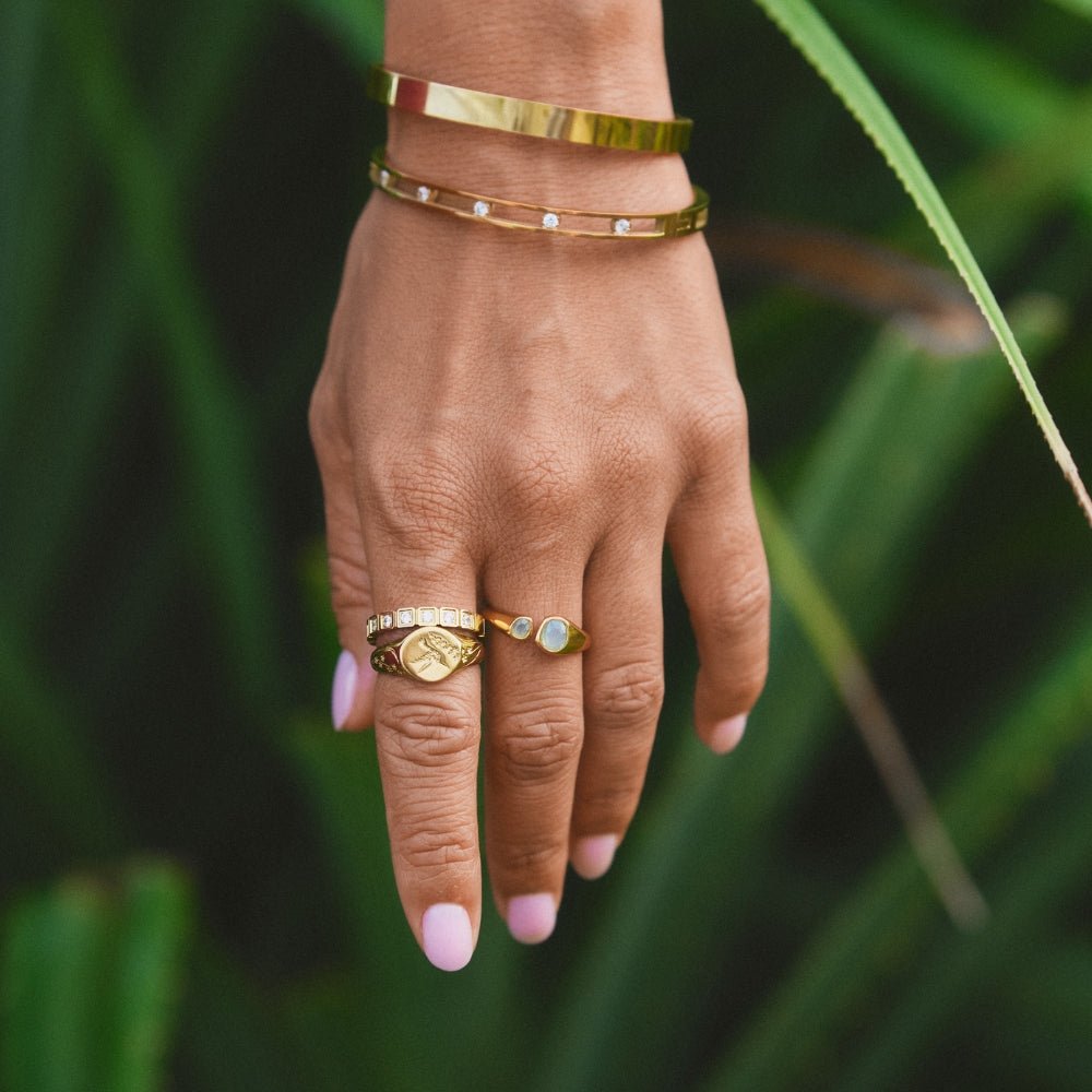 Azure Muse Natural Stone Wrap Ring — gallery image 8