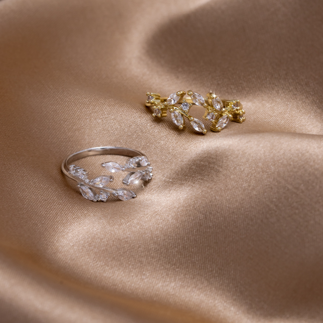 Wildvine Adjustable Crystal Ring — gallery image 5