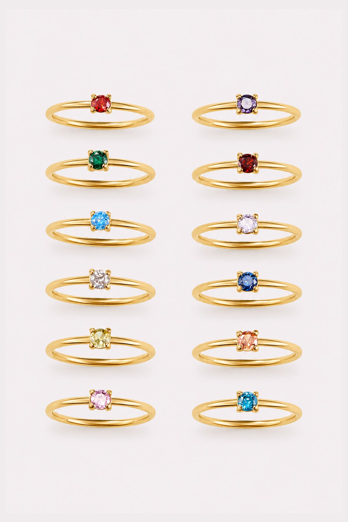 Month of You Birthstone-Inspired Crystal Ring — studio product view