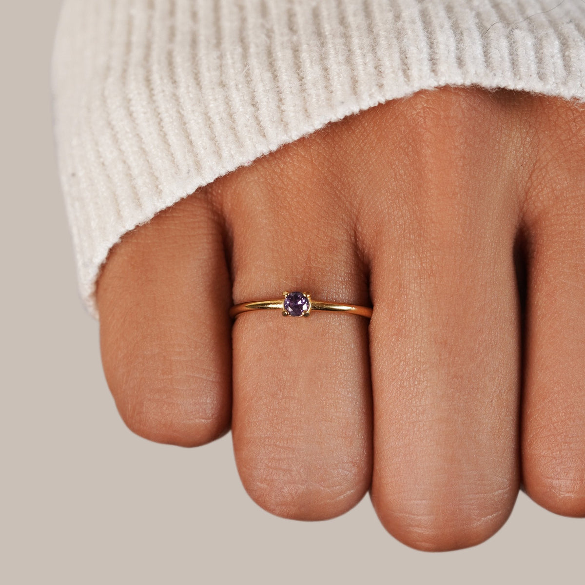 Month of You Birthstone-Inspired Crystal Ring — gallery image 7