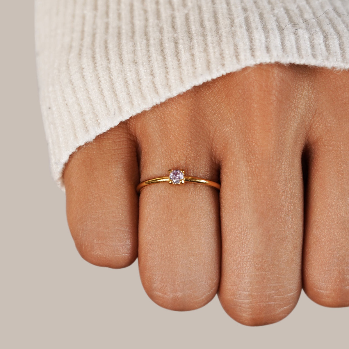 Month of You Birthstone-Inspired Crystal Ring — gallery image 15