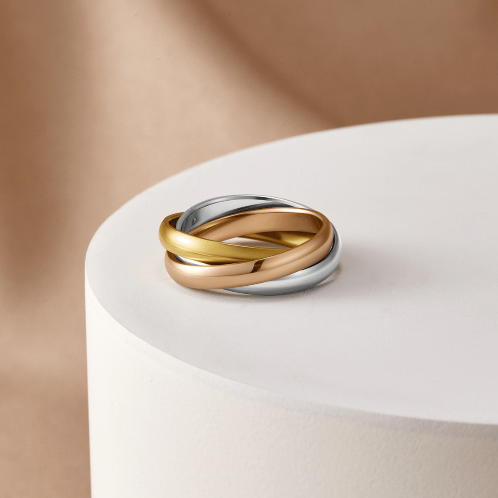 Trinity Tone Interlocking Ring — gallery image 4