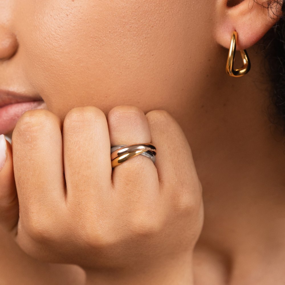 Trinity Tone Interlocking Ring — gallery image 7