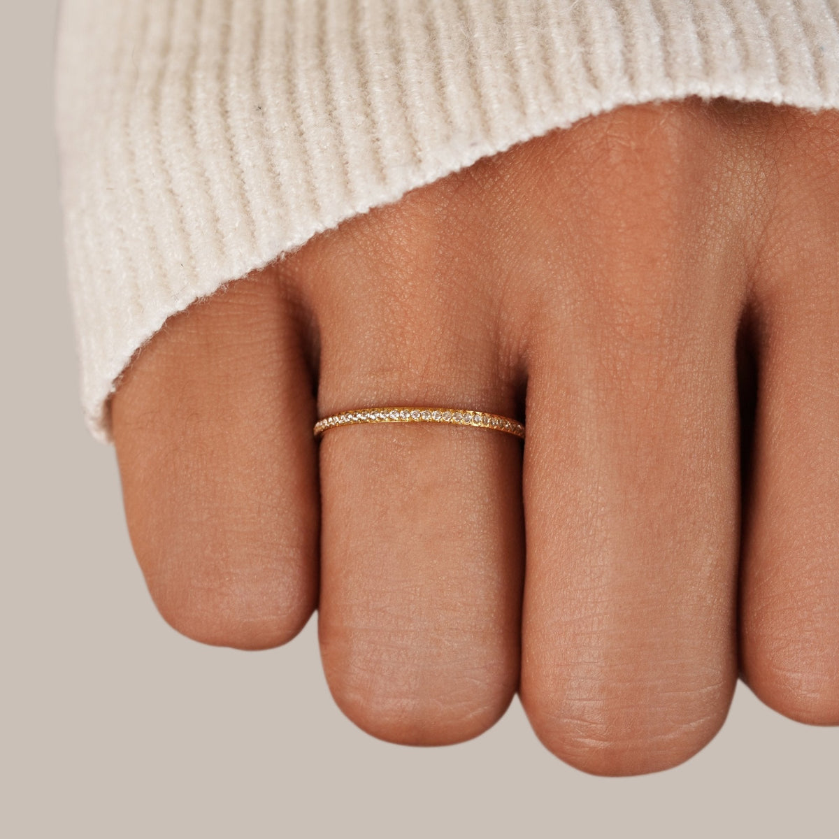 Endless Light Crystal Stacking Ring — gallery image 2