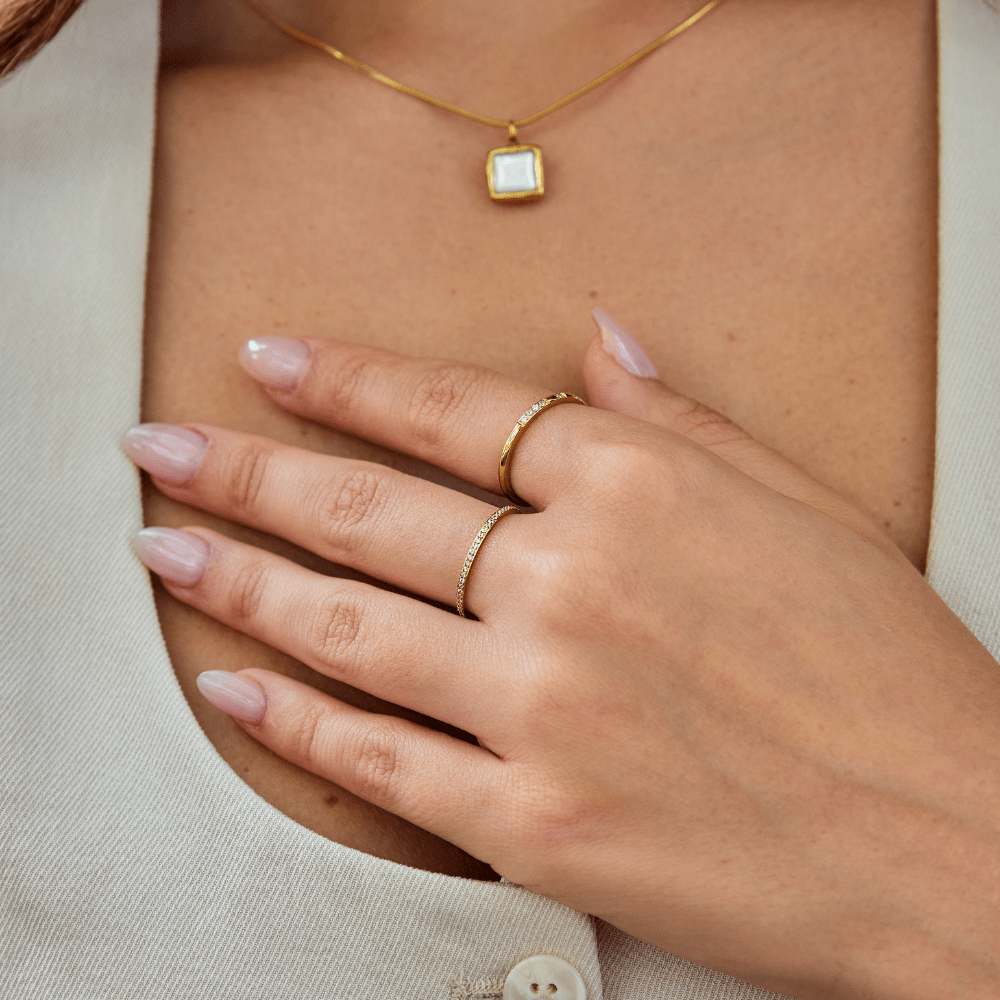 Endless Light Crystal Stacking Ring — gallery image 3